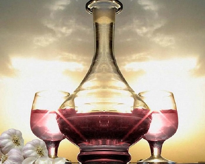 ხალხური მედიცინა: ღვინო ნიორთან ერთად